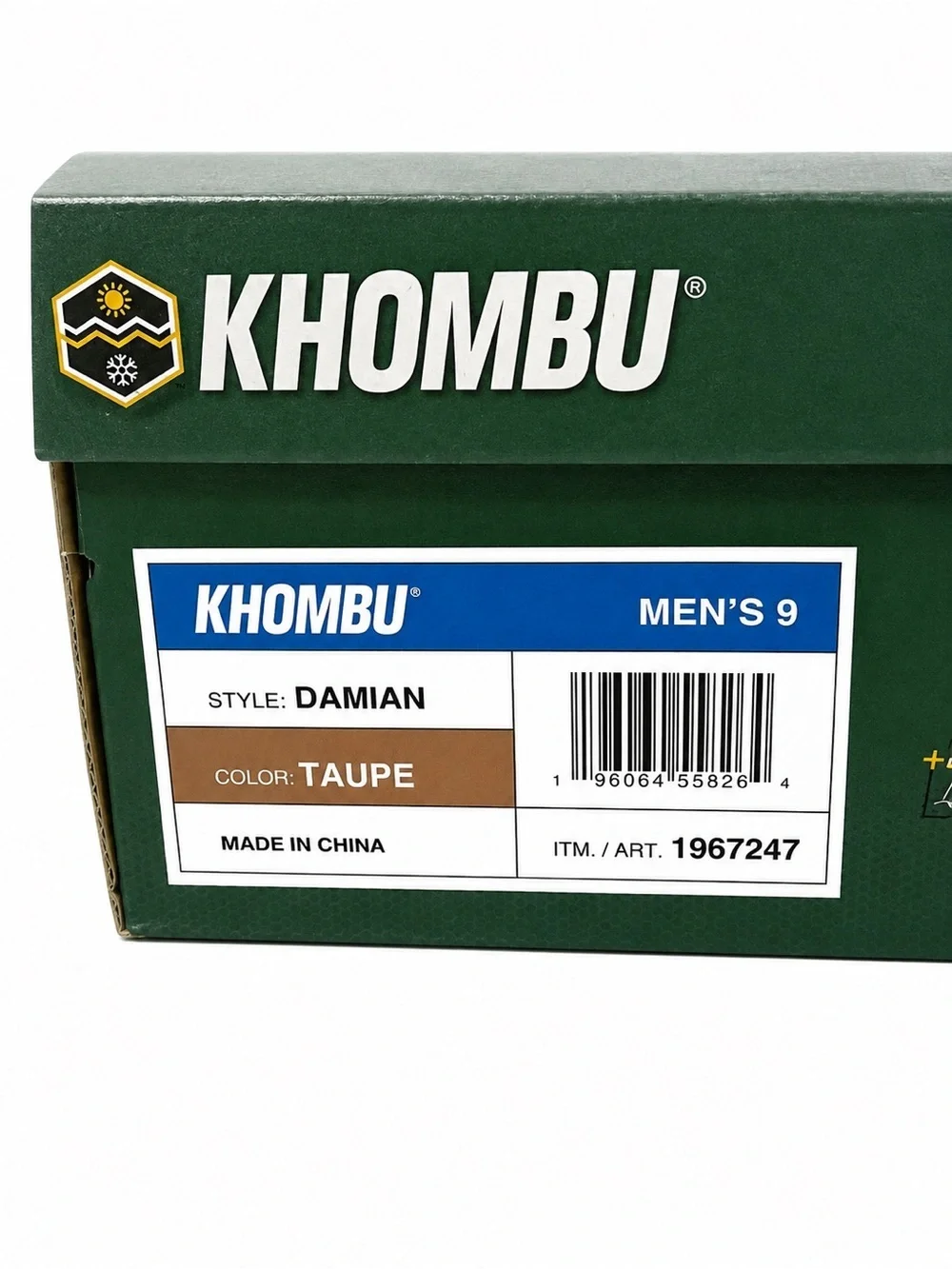NIB Khombu Men's Suede Slip-On Clog - Tan